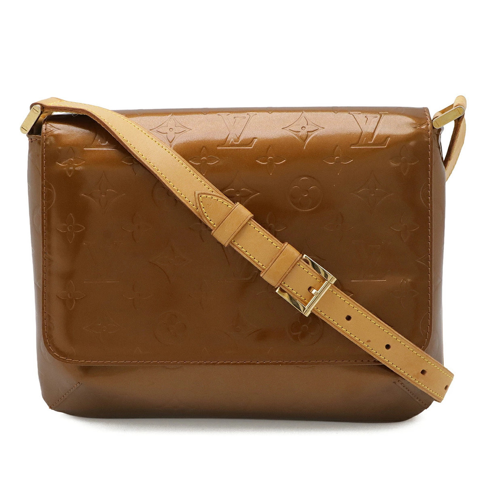 LOUIS VUITTON Monogram Vernis Thompson Street Shoulder Bag Hobo Bronze Brown